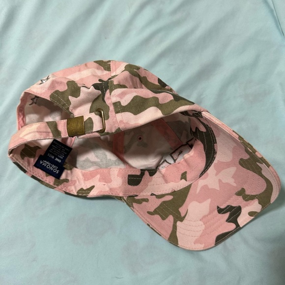 Sonoma Life-Style Cotton Pink Camo USA Baseball Hat - Picture 3 of 4